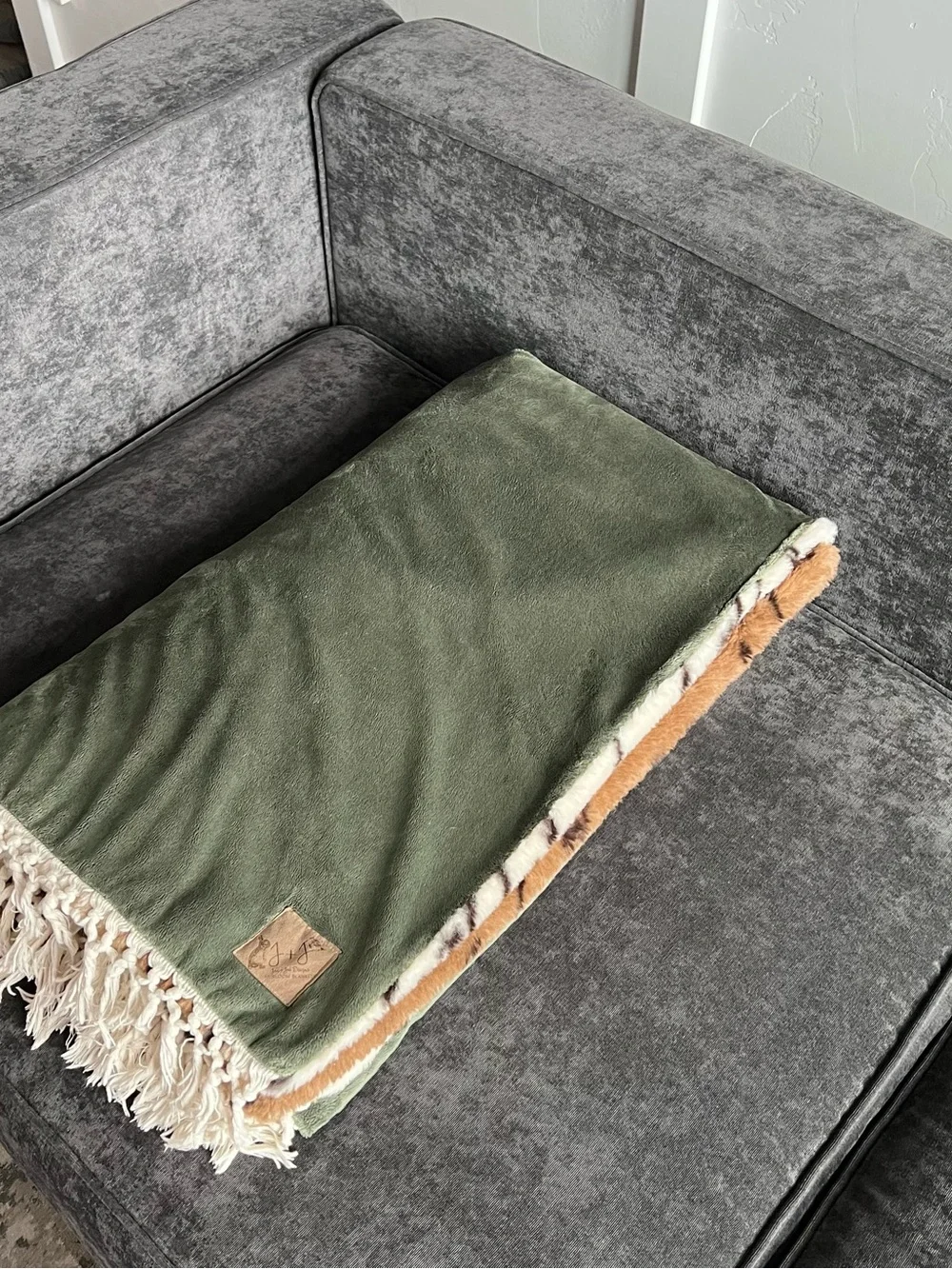 Jac + Jae Designs Animal Print Heirloom Blanket